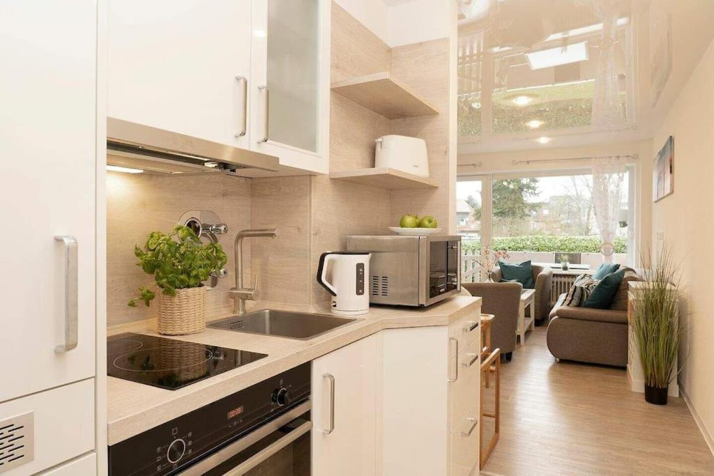 Moderne Ferienwohnung Groemitz Mit Garten/Terrasse Esterno foto